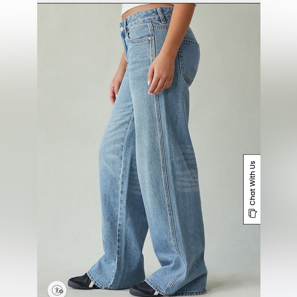 NWT! Pacsun Women’s Low Rise CASEY Baggy Wide Leg Jeans Size 25! - Picture 3 of 9